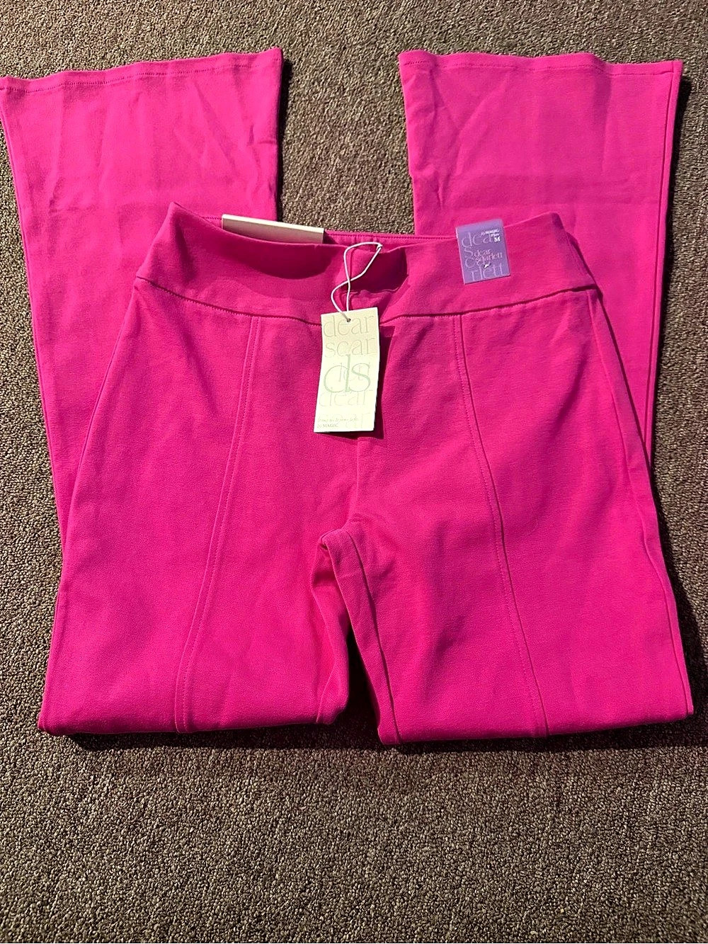 dear scarlett Magic Flare Pants Pink